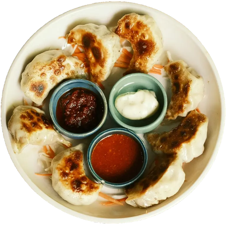 Chicken Momos - Authentic Himalayan steamed dumplings at Rio Pizza Temple Calgary