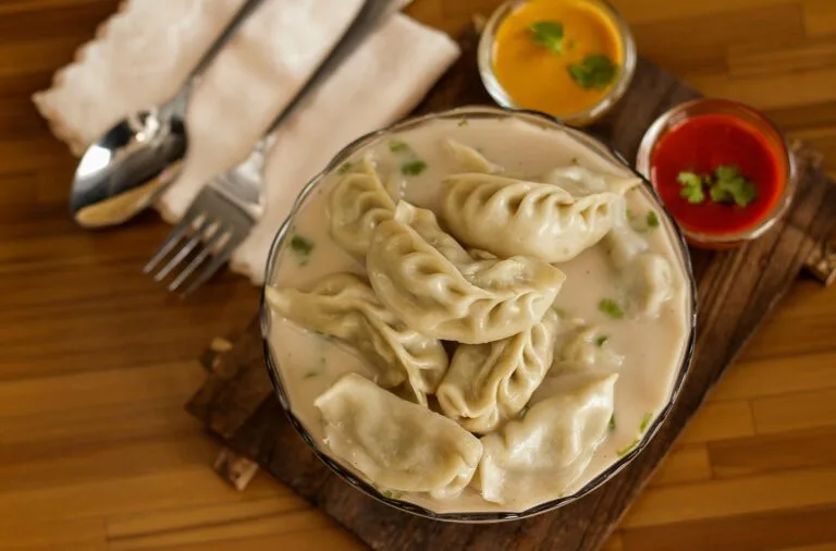 Pork Momo - Authentic Himalayan steamed dumplings at Rio Pizza Temple Calgary